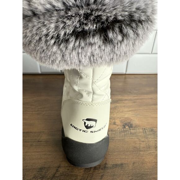 ArcticShield Women's Waterproof Insulated Memory Foam Fur Snow Boots Size 9 - Picture 3 of 14